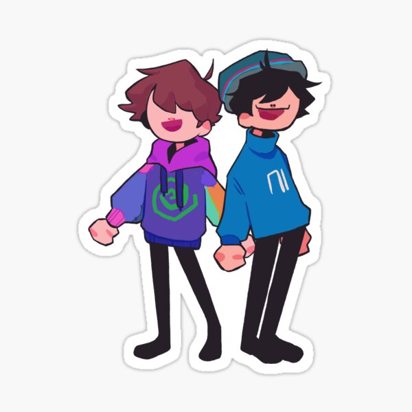 Aperçu de l'œuvre Duo ! [ Quackity & Karl ] créée et vendue par Totallclown Store.
