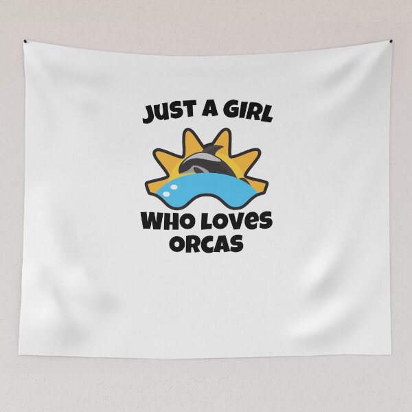 Item preview, Just A Girl Who Loves Orcas designed and sold by Emerg-Apparel.