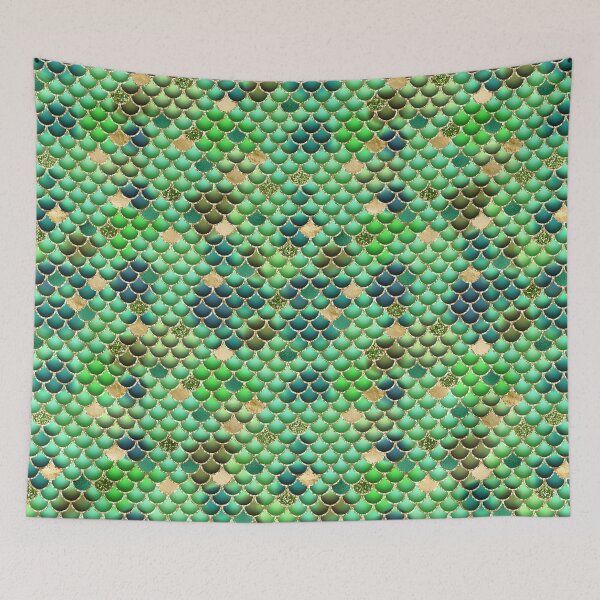 Item preview, Multicolor mermaid scales pattern designed and sold by RoyalPeople.