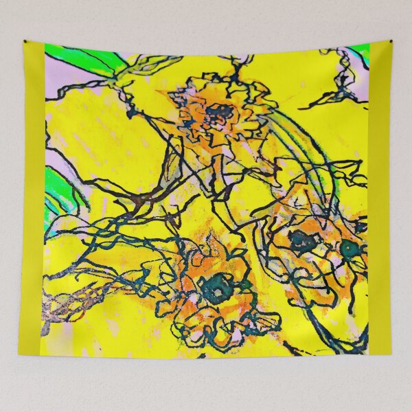Item preview, Yellow Petunias  designed and sold by Kattrend.