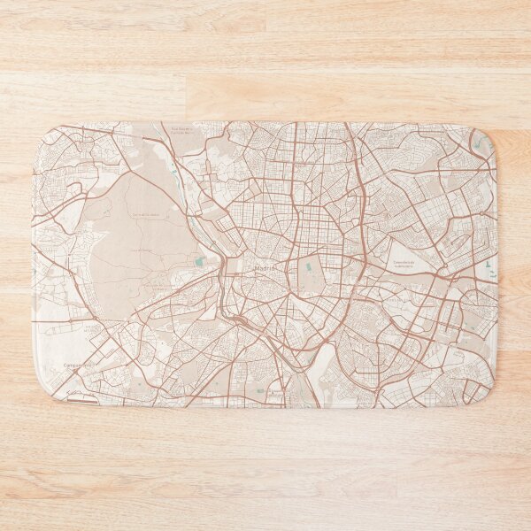 Item preview, Madrid, Spain Map (Theme 2) designed and sold by Mapnify.