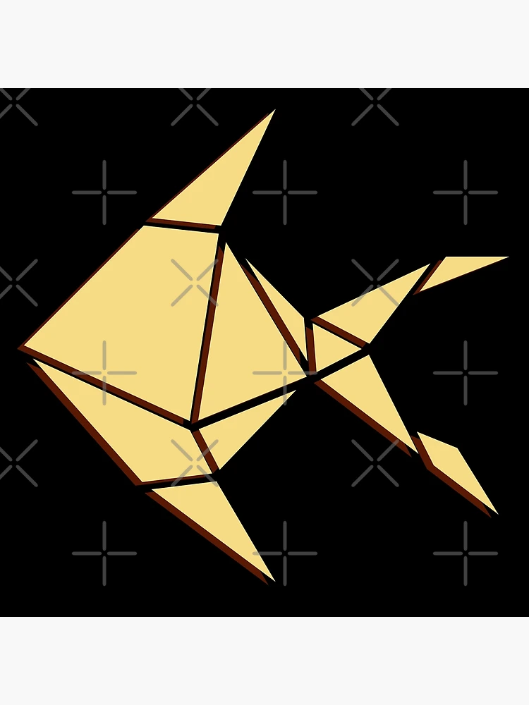Thumbnail 3 of 3, Poster, Paper Fish designed and sold by Patternsonly.