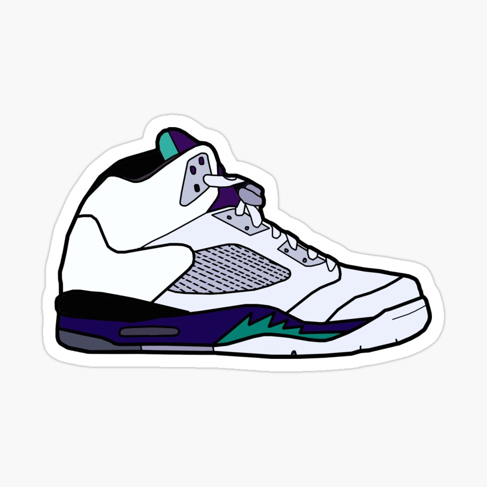 Jordan 5 Grape Shoes" Poster for Sale TheTeeShirtGuy |