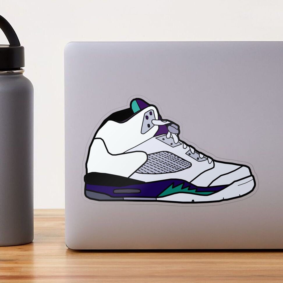 Download Jordan V Grape Cartoon Shoe Wallpaper