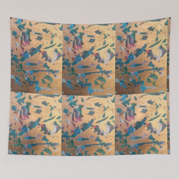 Item preview, Abstract art, gold, green, designed and sold by Khalid Aouga.