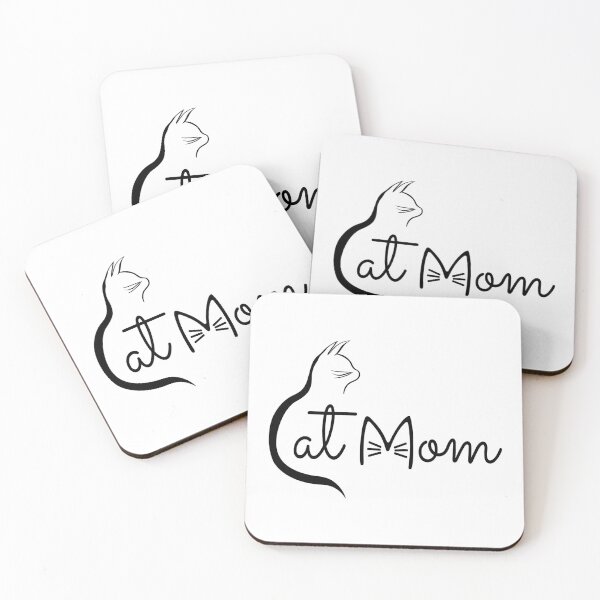 Item preview, Cat mom ,shape of cat design for cat lovers designed and sold by kmario.