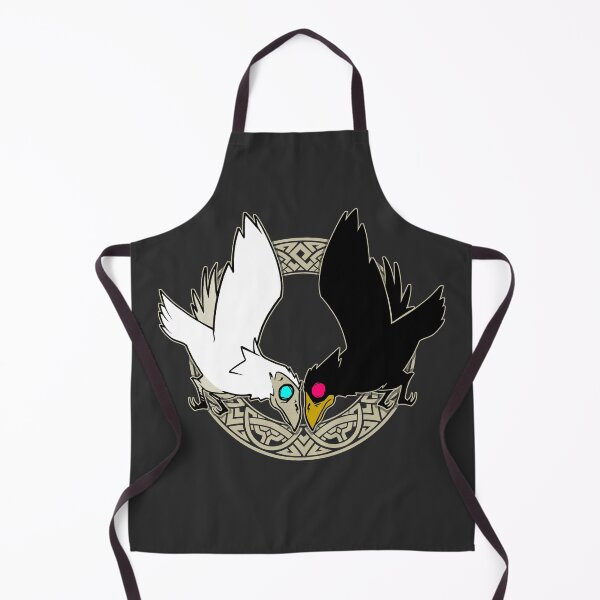 Item preview, Hugin & Munin Norse Mythology Odin Crows designed and sold by The Teenosaur.