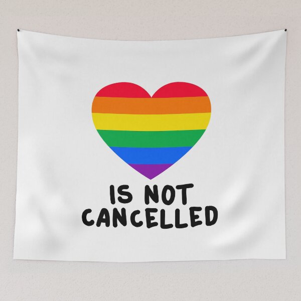 Item preview, Love Is Not Cancelled LGBTQIA+ Community designed and sold by MagicBoutique.