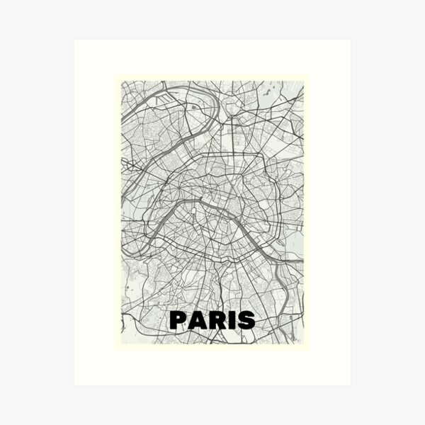 Item preview, Paris Map designed and sold by Akos Akos.