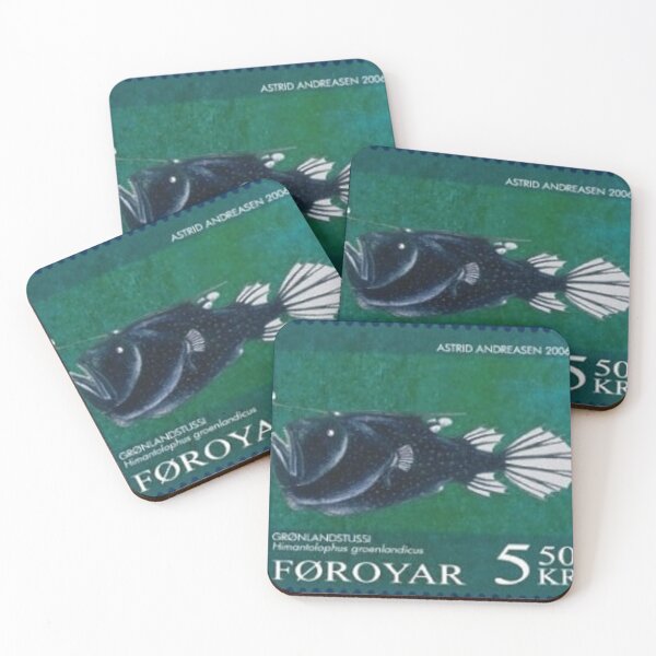Item preview, Atlantic footballfish stamp designed and sold by ZoologyKat.