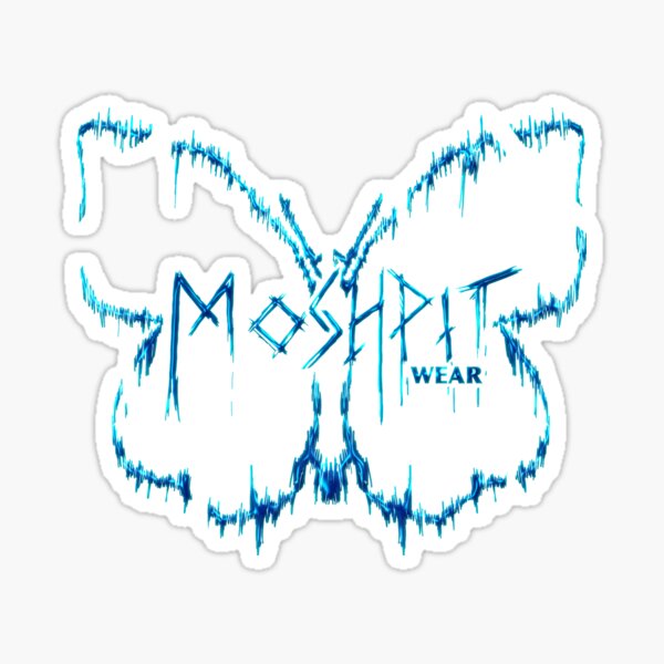 Item preview, Moshpitwear Butterfly Butterfly Metal blue moshpit designed and sold by Faszination Niederrhein.