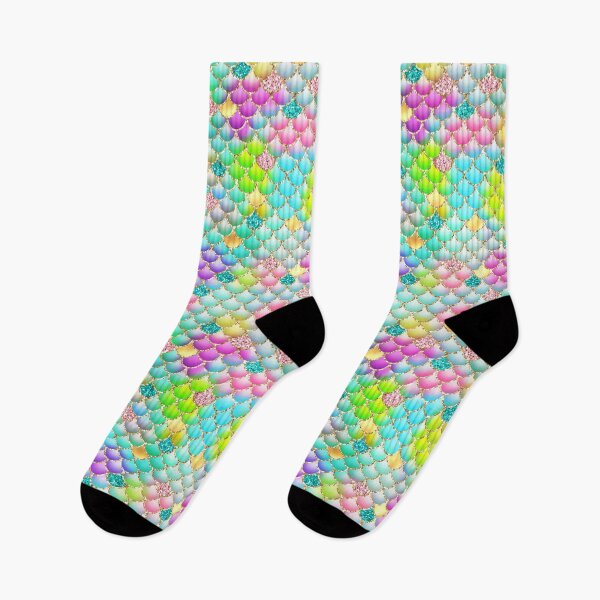 Item preview, Multicolor mermaid scales pattern designed and sold by RoyalPeople.