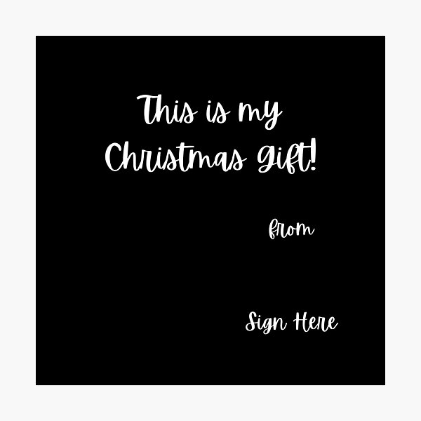 Item preview, ¡Regalo de Navidad firmado! designed and sold by MeMerchNDice.
