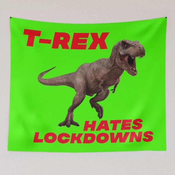Item preview, T-Rex hates lockdowns  designed and sold by Md1982.
