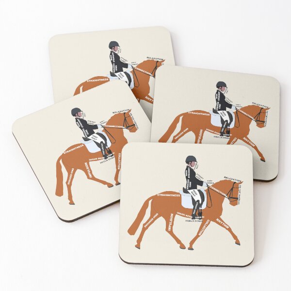 Item preview, Dressage Notes Chestnut horse designed and sold by Scarlet Sung.