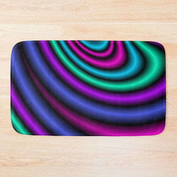Item preview, Geometric shapes-curly/wavy - purple/green/blue shades designed and sold by wiwiart.