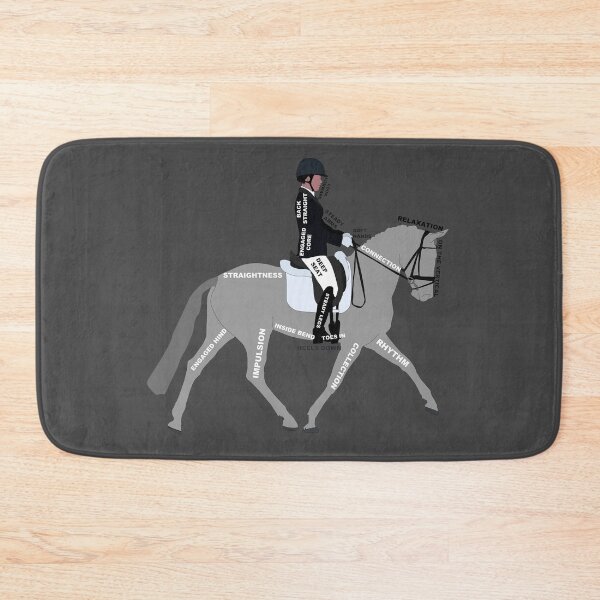 Item preview, Dressage Notes Gray horse designed and sold by Scarlet Sung.