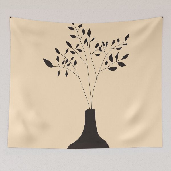 Item preview, Potted Plant, Boho, Bohemian Print designed and sold by technicolorable_art.