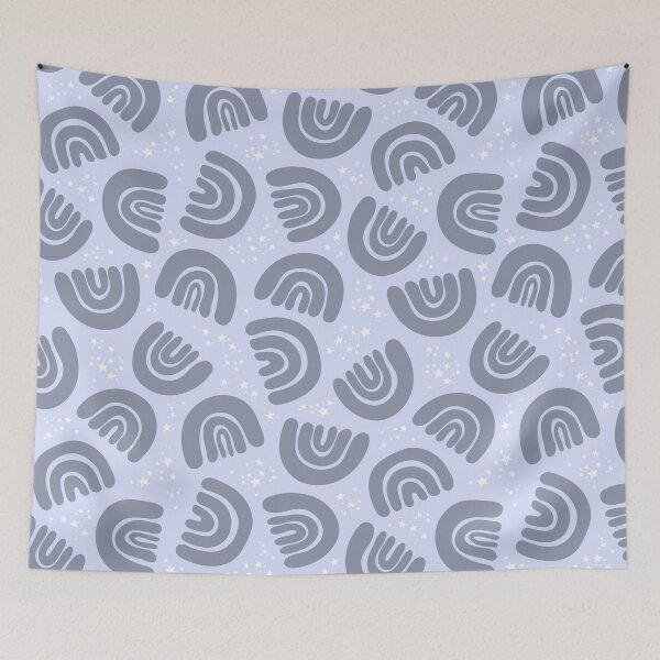 Item preview, Rainbow Sky // Dusky Blue designed and sold by The Wellington Boot.
