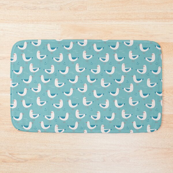 Item preview, Sea pattern with gulls. designed and sold by IrinaOstapenko.