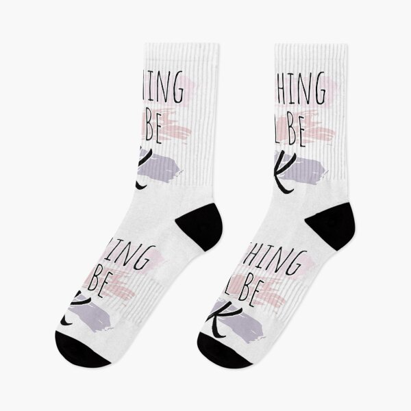 Item preview, Everything Will Be Ok - Text with Pink and Purple Pastels designed and sold by TheMajesticGoat.
