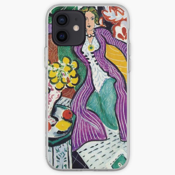 Woman Henri In A Purple Coat iPhone Soft Case