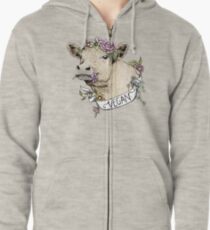 Daisy Vegan Zipped Hoodie