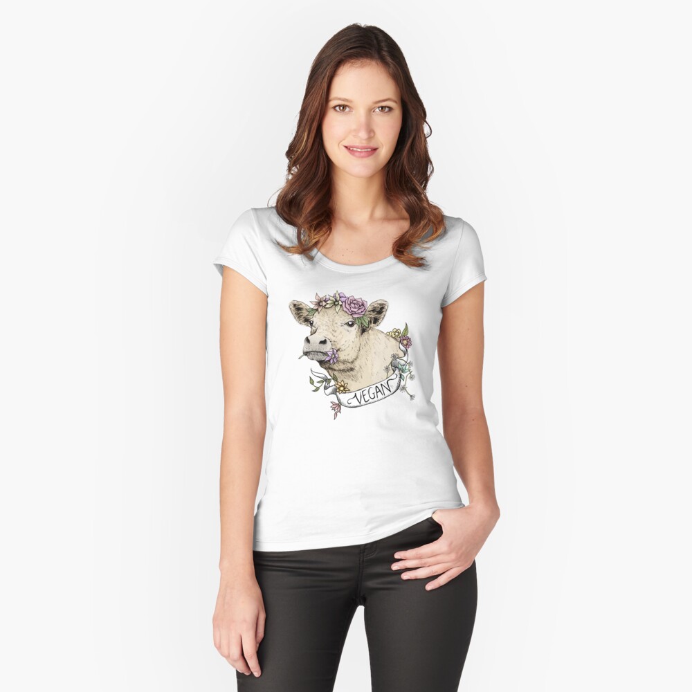 Item preview, Fitted Scoop T-Shirt designed and sold by akashacreative.