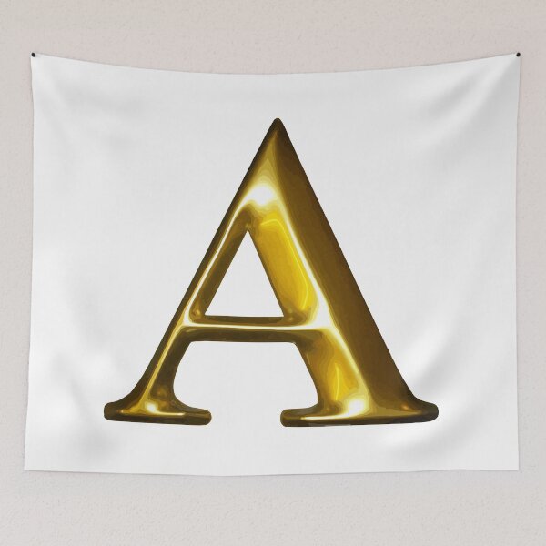 Item preview, 3D letter A sticker designed and sold by stickysterscom.