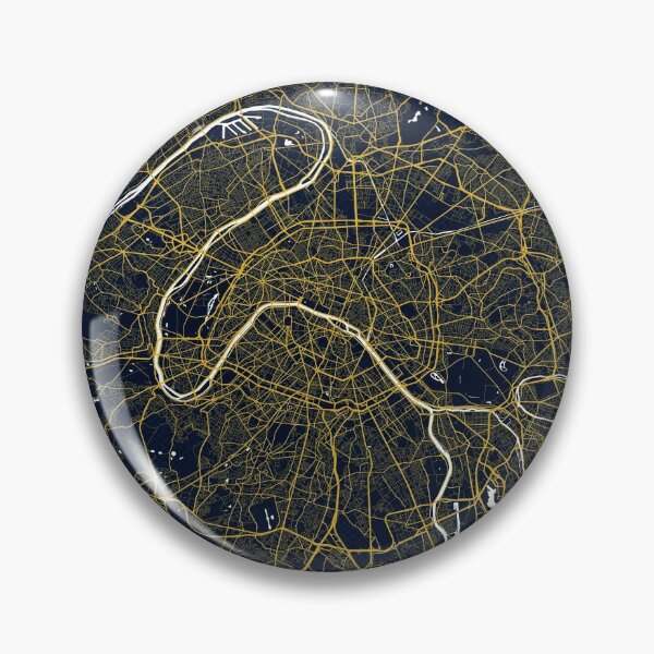 Item preview, Paris City Map of France - Gold Art Deco designed and sold by deMAP.