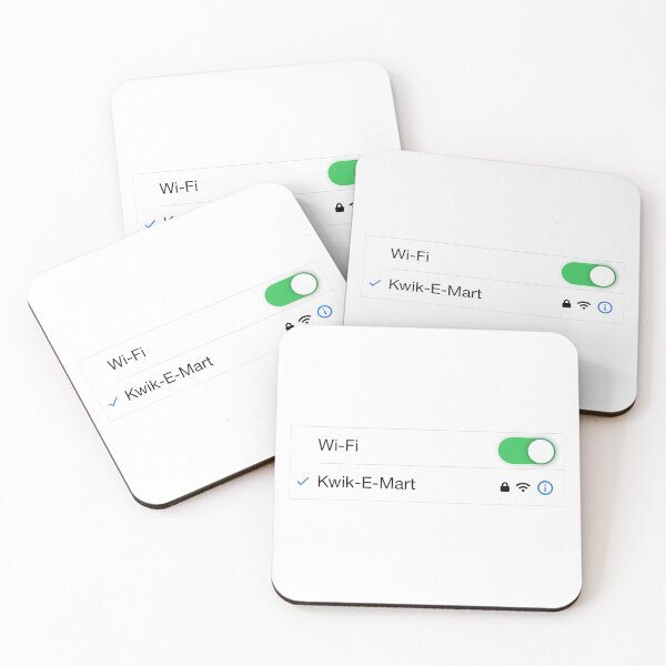Item preview, Kwik-E-Mart Funny Simpsons WiFi Network Design designed and sold by TunnelDesign.