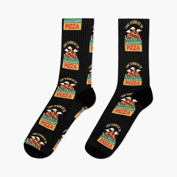 Item preview, Hiking and pizza designed and sold by Weirdu.