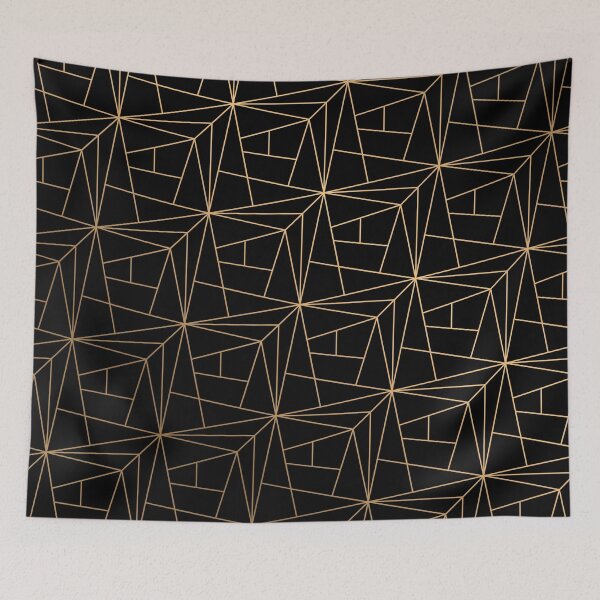Item preview, Elegant Black And Gold Minimalist Pattern designed and sold by Vic Torys ☆.