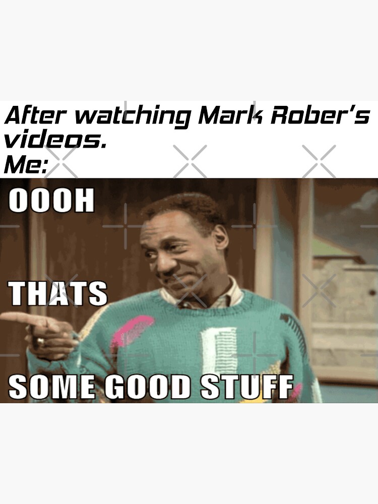 "Mark Rober Meme" Sticker for Sale by Fashimation20 Redbubble