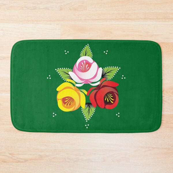 Item preview, Canal Roses Trio Green Background designed and sold by Running-Duck.