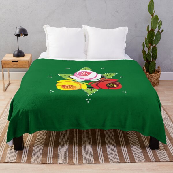 Item preview, Canal Roses Trio Green Background designed and sold by Running-Duck.