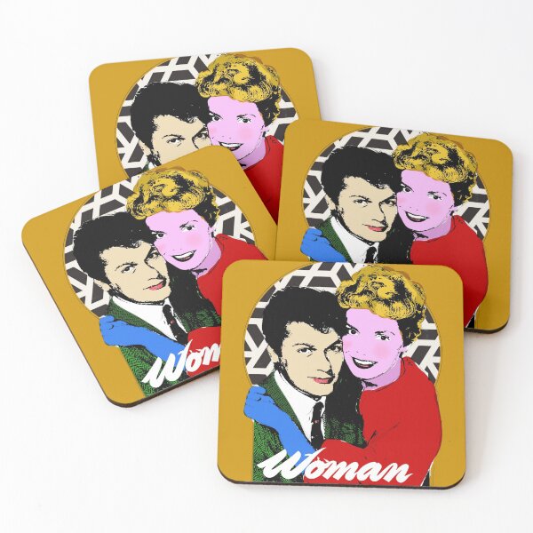 Item preview, Tony Curtis and Janet Leigh Film Stars Hollywood Colourful designed and sold by KALEIDOSCOPE UK.