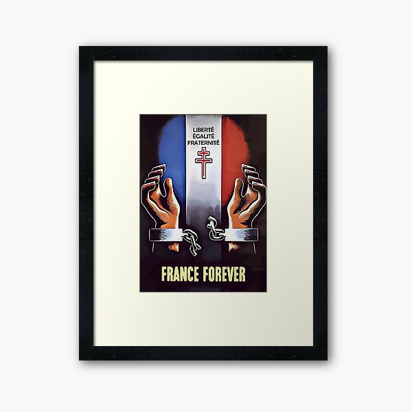 Vista previa del artículo con la obra «Francia para siempre», diseñado y vendido por Drakk-Art.