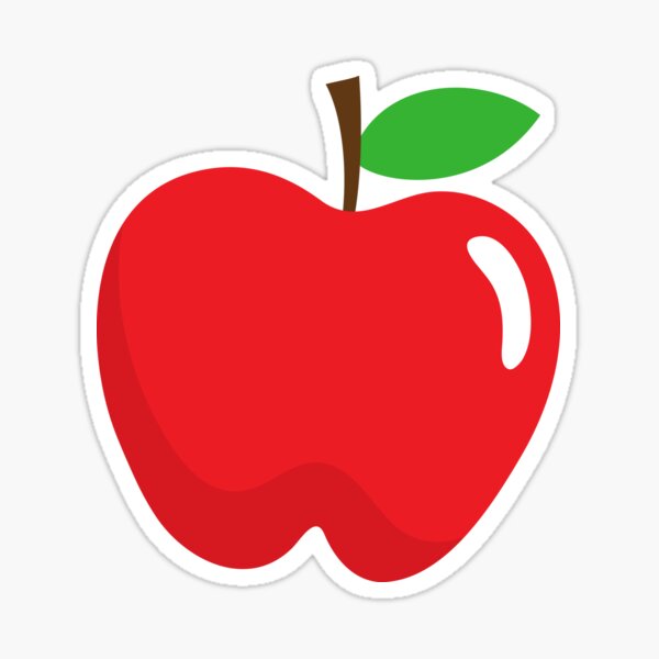 Red Apple - Apple - Sticker