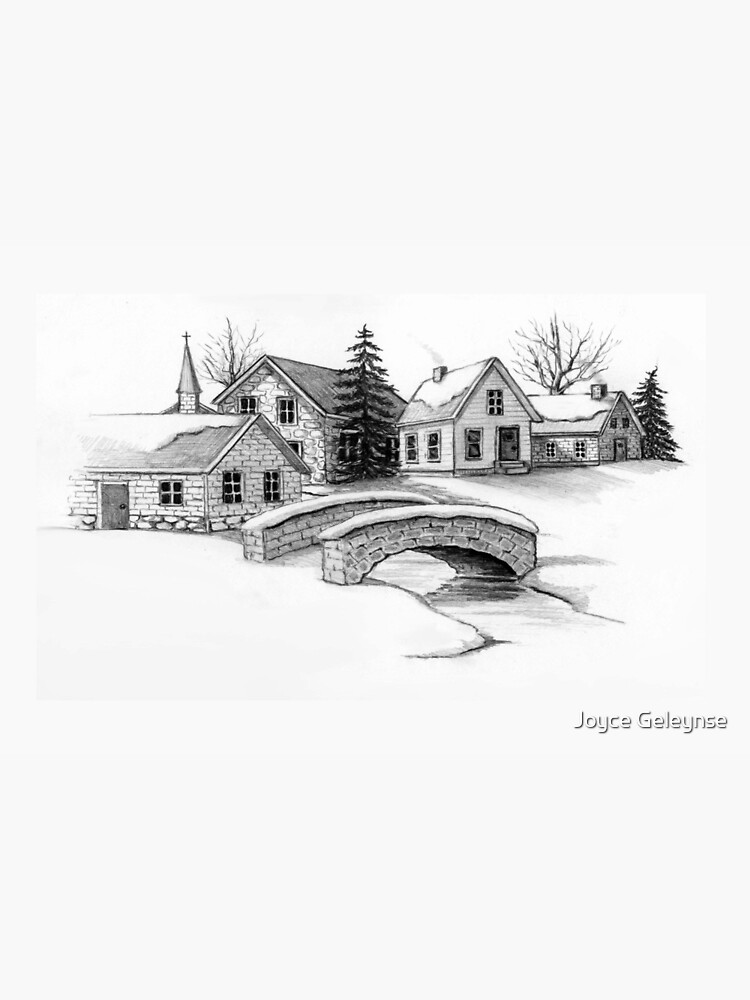Simple village scenery drawing easy | How to draw easy landscape pencil  sketch drawing - YouTube