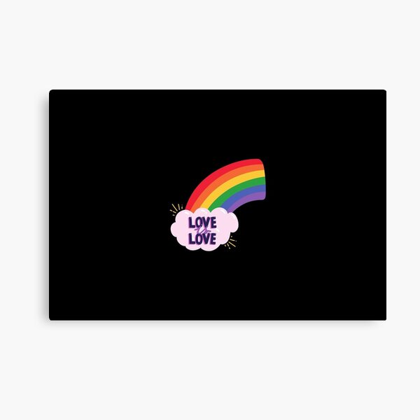 Rainbow of love Canvas Print