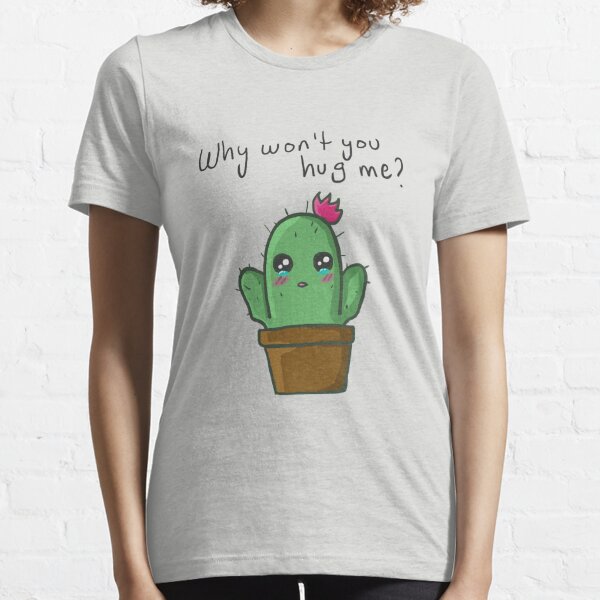 HUG ME Cactus ironie Femmes T-shirt à manches longues Nouveauwellcoda