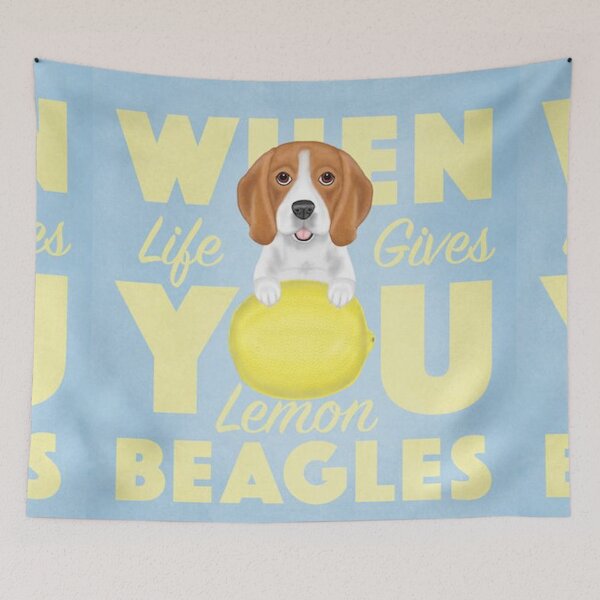 Item preview, Beagle dog dogs pet pets puppy art Beagles lemon designed and sold by Coolstuff4you71.