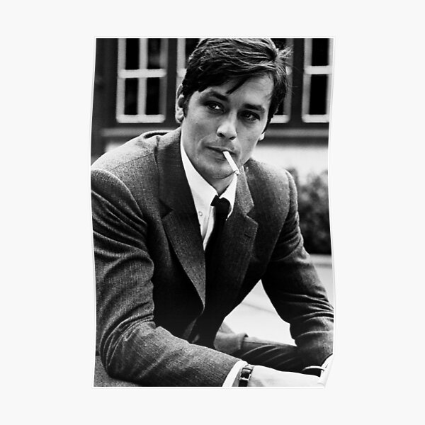 Alain Delon fume Poster
