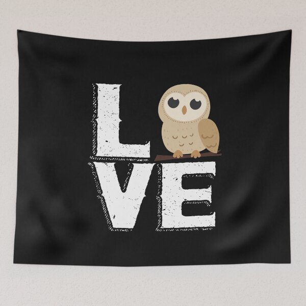 Item preview, love owl white designed and sold by Gloria312.