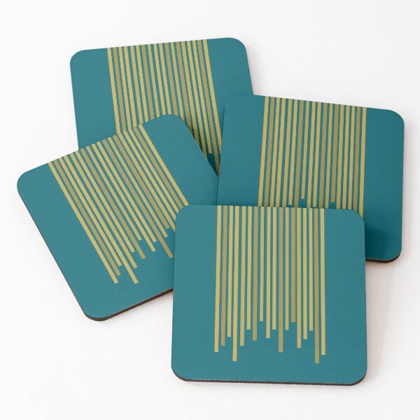 Item preview, Golden Bars (Petrol) designed and sold by Petra Rosa.