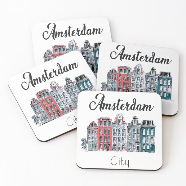 Aperçu de l'œuvre Amsterdam city skyline créée et vendue par Desibeau.