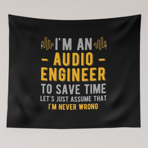 Item preview, Funny Audio Sound Engineer designed and sold by artworkbyrihen.