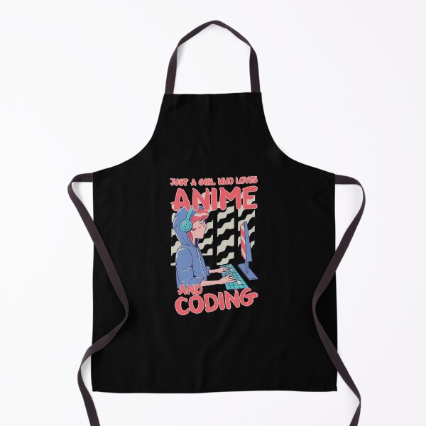 Item preview, Just A Girl Who Loves Anime And Coding Anime gift designed and sold by SwankyFine.