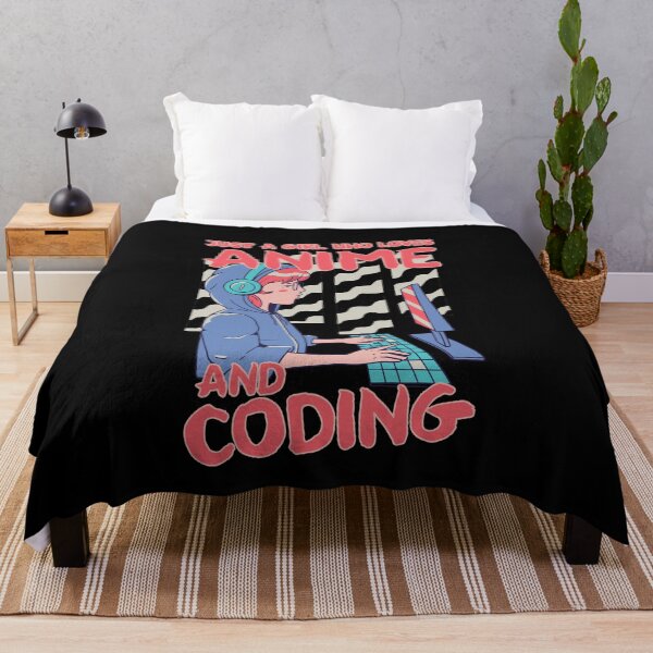 Item preview, Just A Girl Who Loves Anime And Coding Anime gift designed and sold by SwankyFine.